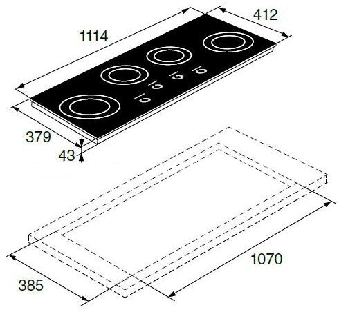 Варочная панель Asko HI1194 G Варочная панель Asko HI1194 G