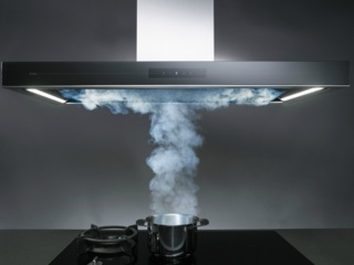 Стеклянные элементы отделки в кухонных вытяжках Asko