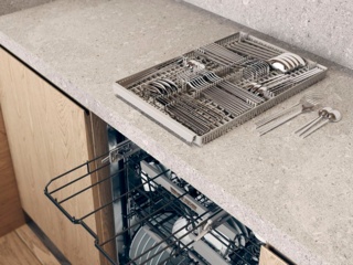 Зона усиленной мойки PowerZone Cutlery