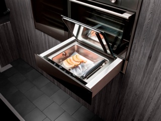 Нажимной механизм открывания в вакуумных упаковщиках ASKO