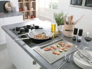 Трехсекционные чугунные решетки газовых варочных панелей Asko 