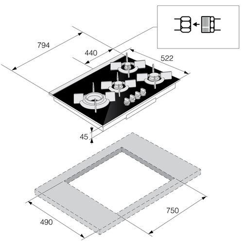 Варочная панель Asko HG1825 AB