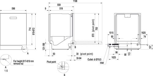 Посудомоечная машина Asko DWCBI231.S/1